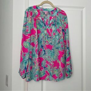 Lilly Pulitzer Elsa Top - Lobster Print